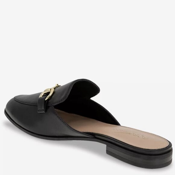 Women's BCBGeneration Black Zorie Mule with Gold Detail - 9 - Picture 3 of 9